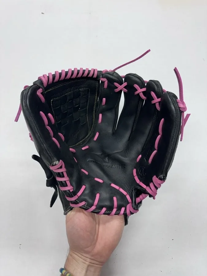 Mizuno baseball glove after restoration by Blank Bros Glove Co. — cleaned, conditioned, and relaced