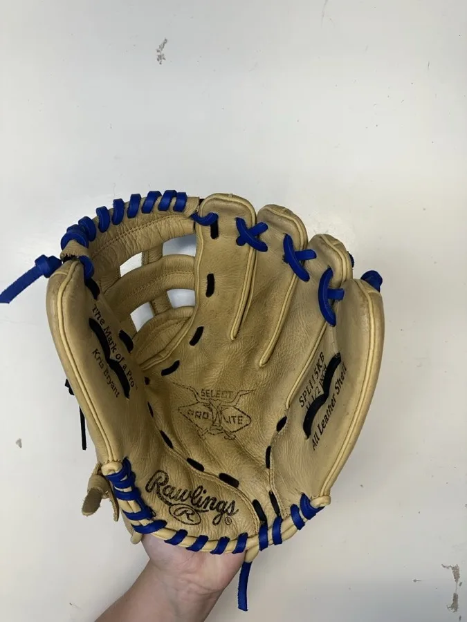 Rawlings baseball glove after restoration by Blank Bros Glove Co. — cleaned, conditioned, and relaced